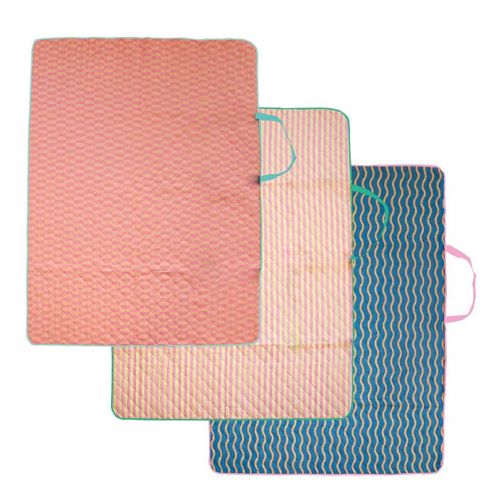 Eclectic Summer Folding Picnic Rug