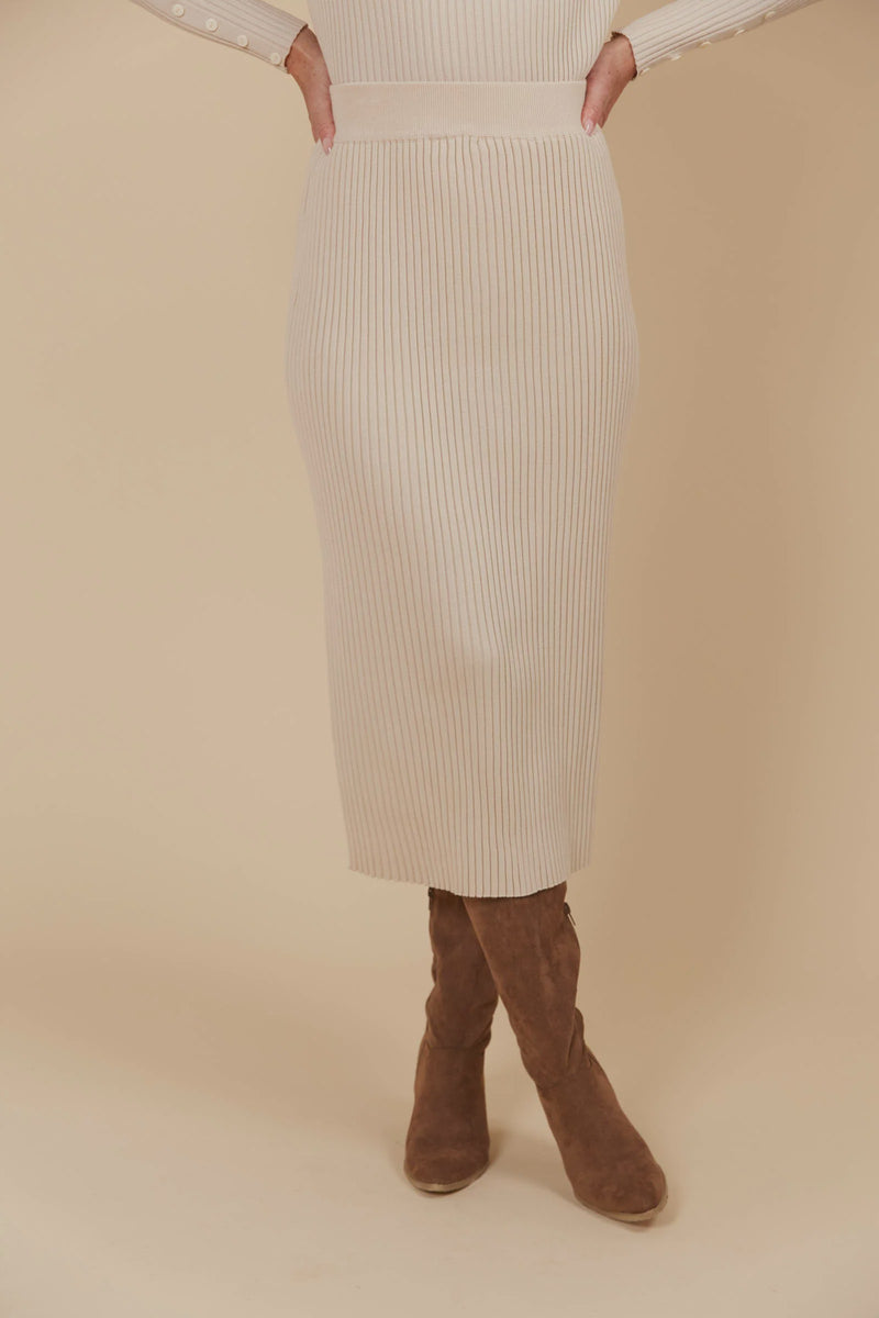 Juno Knit Skirt Canvas