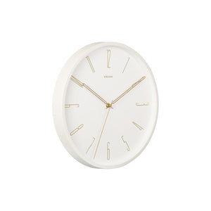 Belle Numbers Wall Clock White