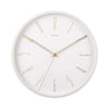 Belle Numbers Wall Clock White