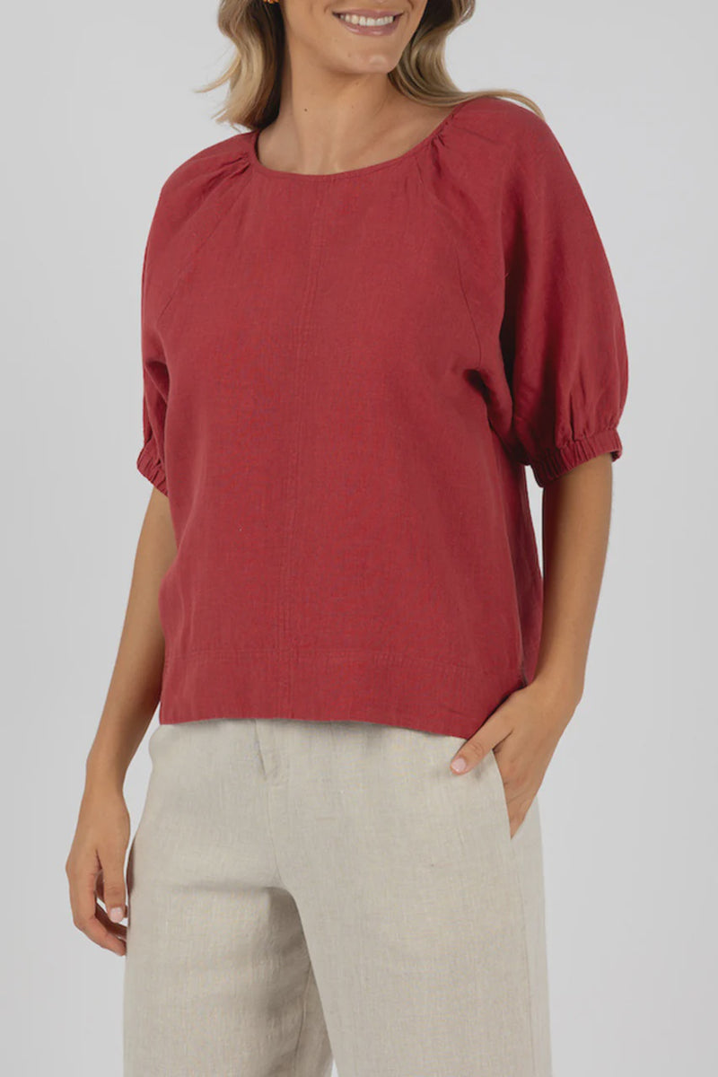 Lagoon Blouse Brick