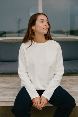 Wildfire Long Sleeve Tee White