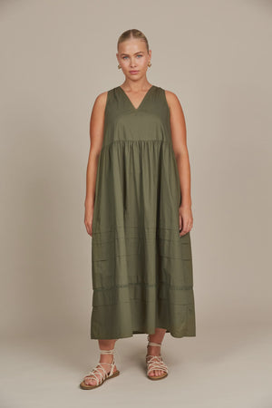 Remi Tank Dress Olive