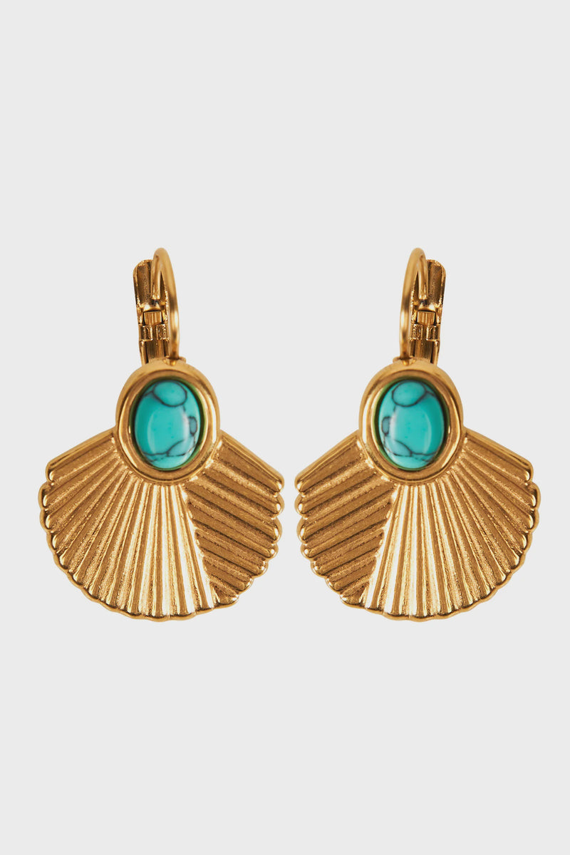 Sabine Earring Gold Shell