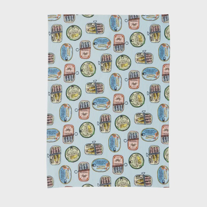 Sardines Cotton Tea Towel