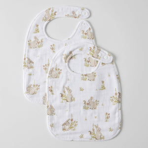 Some Bunny Loves You Muslin Bib Set of 2