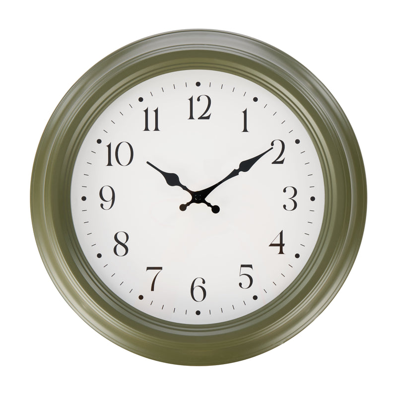 Marlow Iron Wall Clock Green