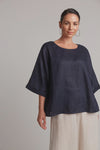 Studio Relaxed Top Navy/ONE SIZE