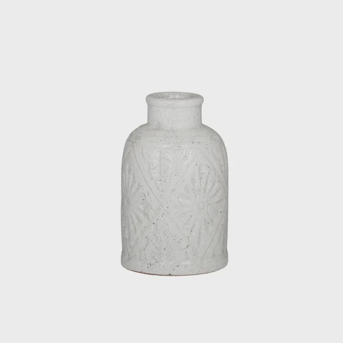 Volterra Ceramic Vase White