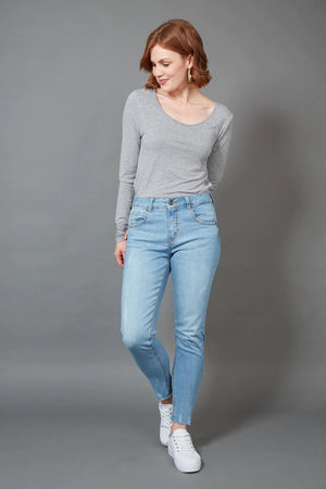 Junko Cape Blue Denim Jeans