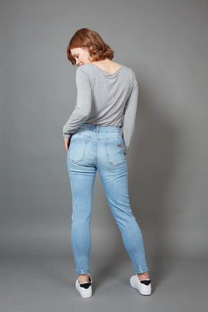Junko Cape Blue Denim Jeans
