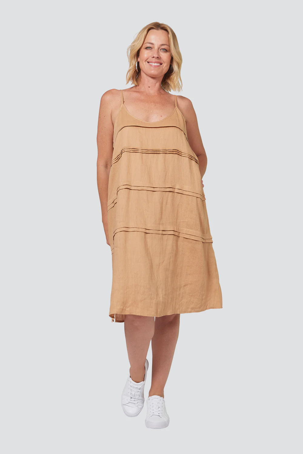 La Vie Tank Dress Caramel