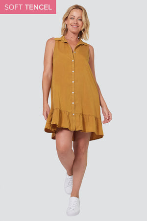 Elan Sleeveless Dress Honey