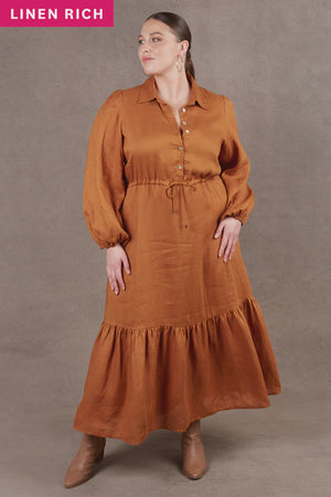 Nama Shirt Dress / Ochre