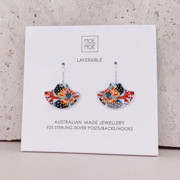 Miss Moresby Fiesta Mini Pagoda Hoop Earrings