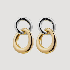 Tranquila Stud Earring Silver Gold