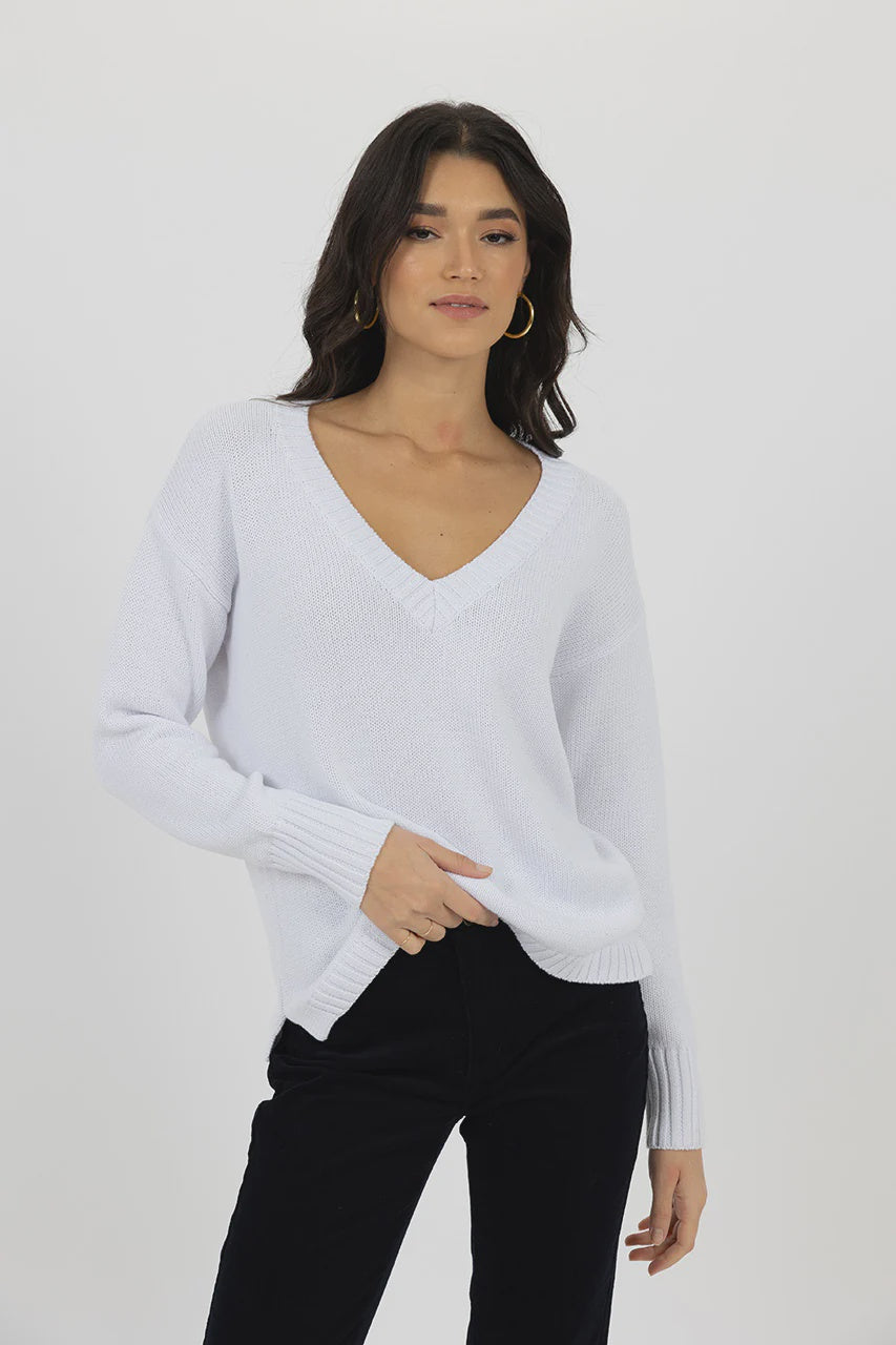 Downtown Sweater White