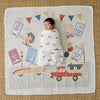 Transport Milestone Muslin Set/2