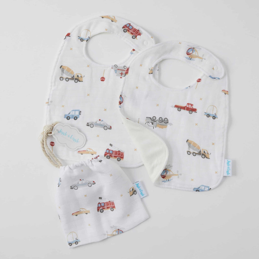 Transport Muslin Bib Set/2