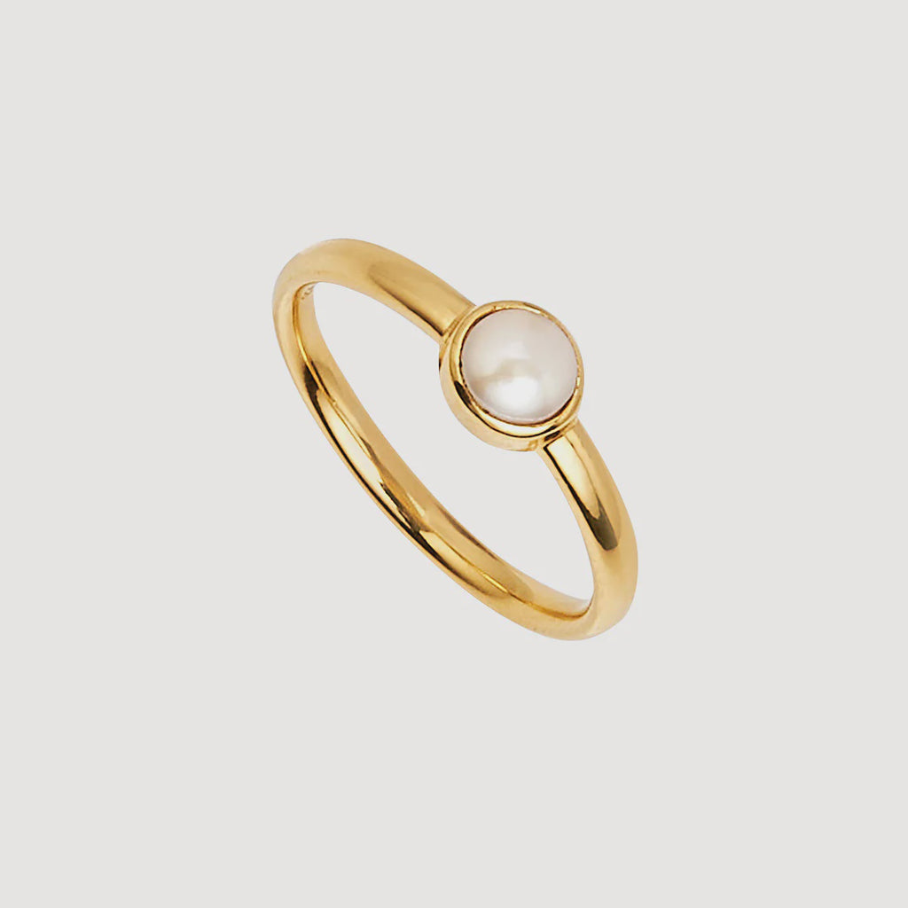 Heavenly Pearl Ring Gold
