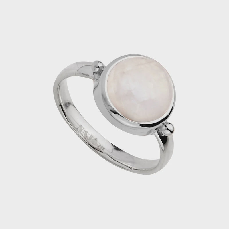 Garland Moonstone Ring Silver