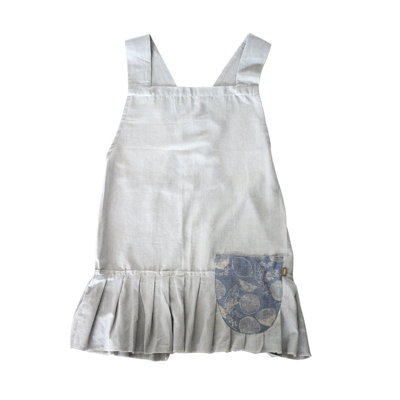 Lemon Marmalade Pinafore Apron / Light Blue