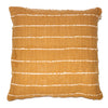 Striped Slub Cushion Golden Yellow