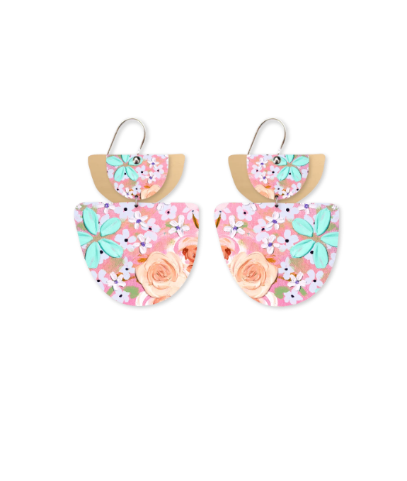 Kelsie Rose Whimsical Blooms Layered Double Bell Drop Earring