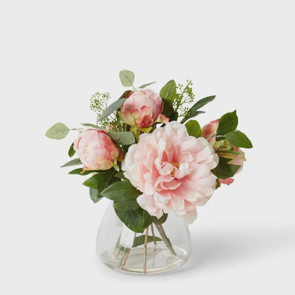 Peony Mix in Allira Vase Pink