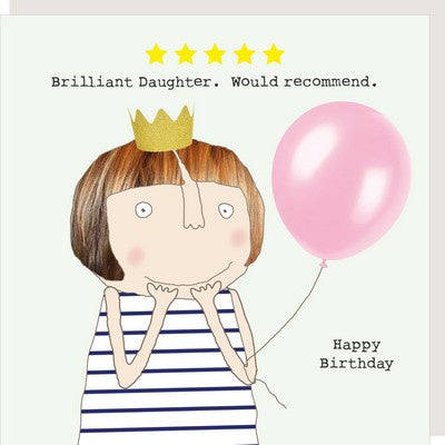 Five Star Daughter Card