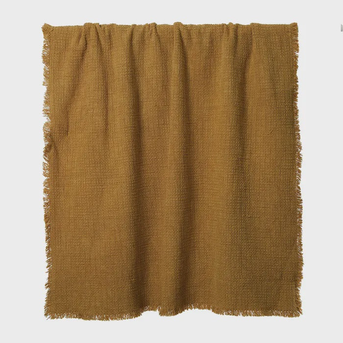 Zohra Cotton Throw / Mustard