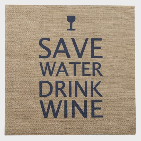 Save Water 20pk Lunch Napkin