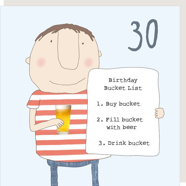 HB - Boy 30th Bucket List