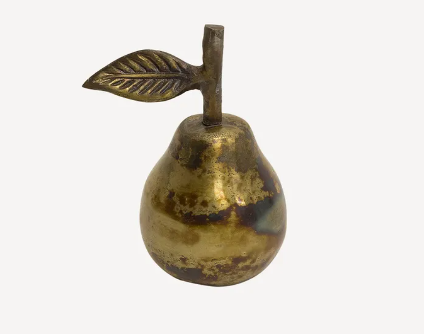 Vintage Brass Pear